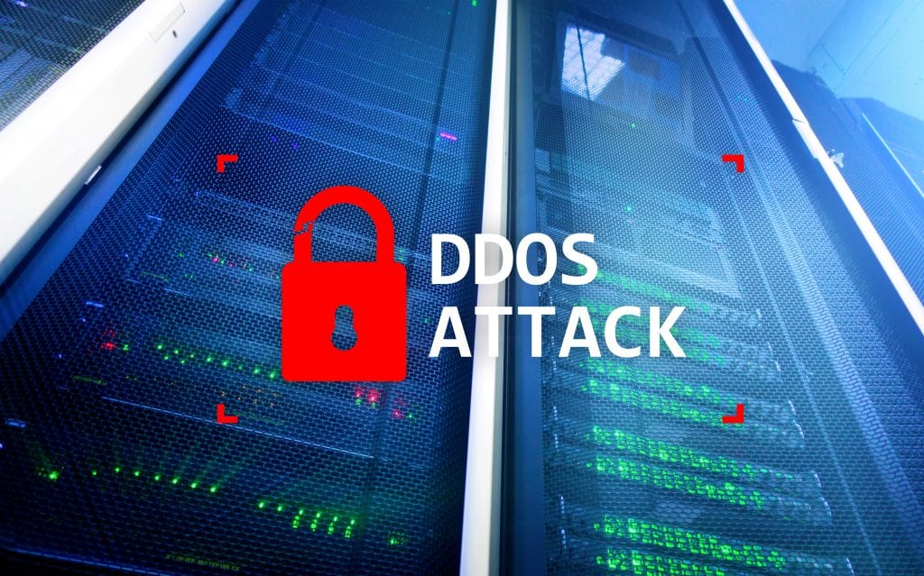 DDOS attack, cyber protection. virus detect. Internet and technology concept.