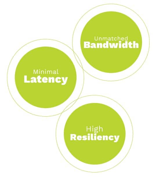FirstLight offers government unmatched bandwidth, minimal latency and high resiliency.