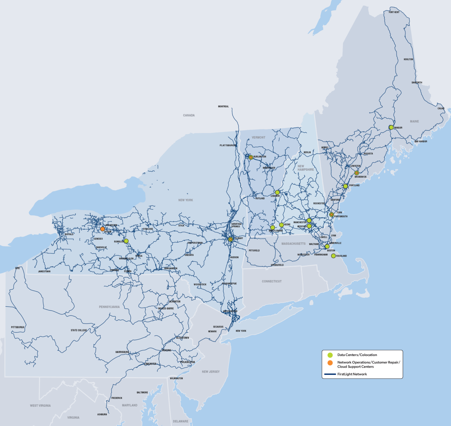 Bluepeak network map